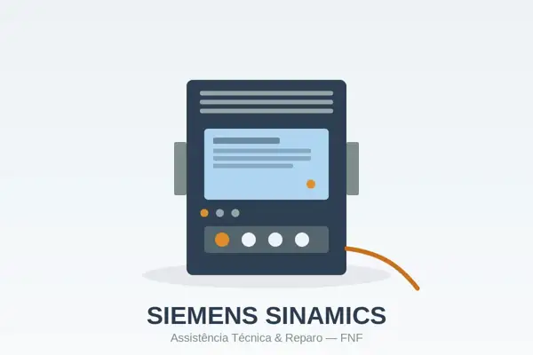 Assistência técnica Sinamics Siemens - módulo de acionamento CNC